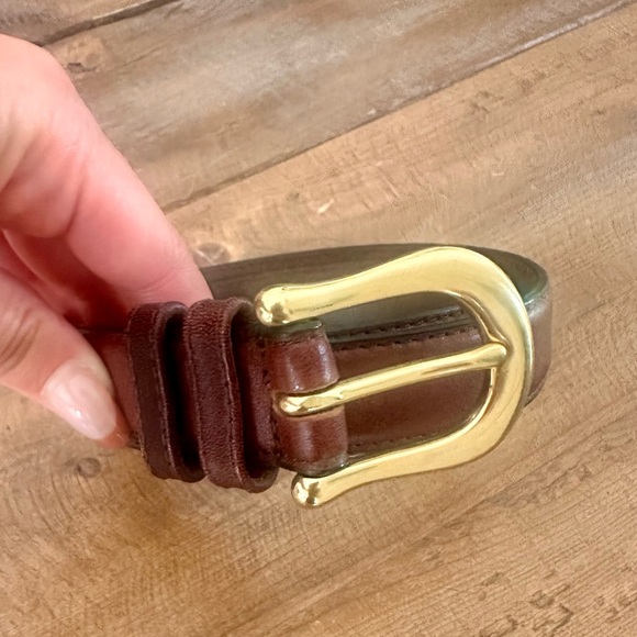 Vintage Donna Katz Belt. Solid Brass Buckle. Size medium - Picture 1 of 8